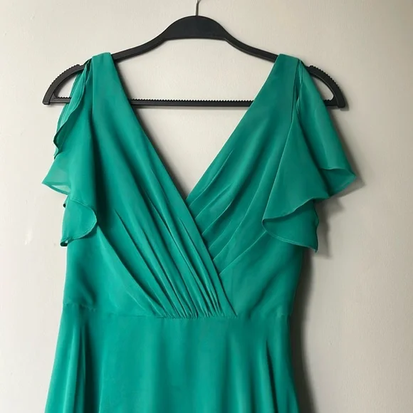david's bridal flutter sleeve full skirt bridesmaid dress Bridesmaid Dress with flutter sleeve and full skirt